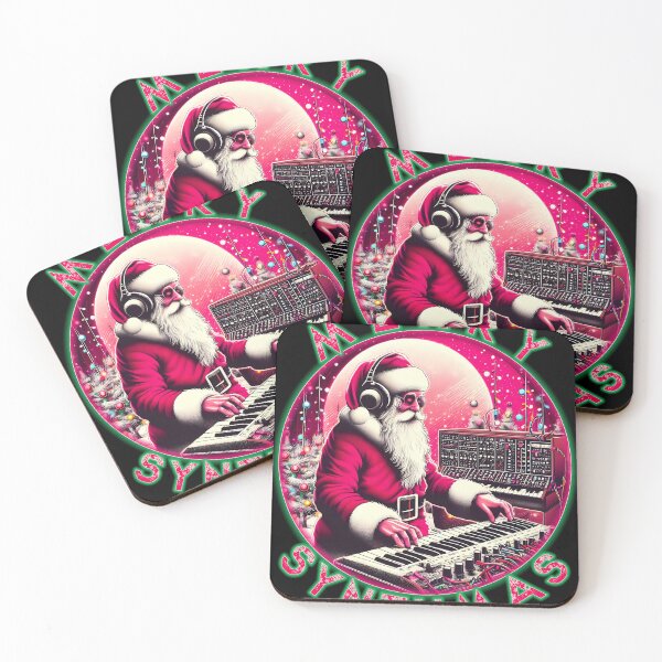 Item preview, Merry Synthmas Christmas Synth Santa Claus Happy XMAS 3 designed and sold by FindThePlot.