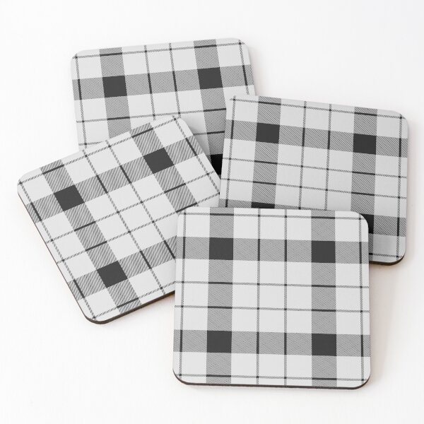 Item preview, Clan MacFarlane Black and White Tartan designed and sold by sifis.