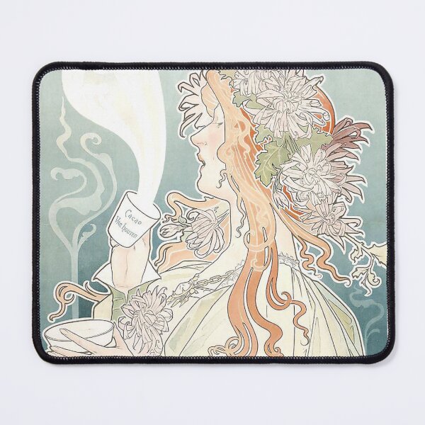 Item preview, Art nouveau Vintage Chocolate Advertising by Alfonse Mucha designed and sold by cutesy.