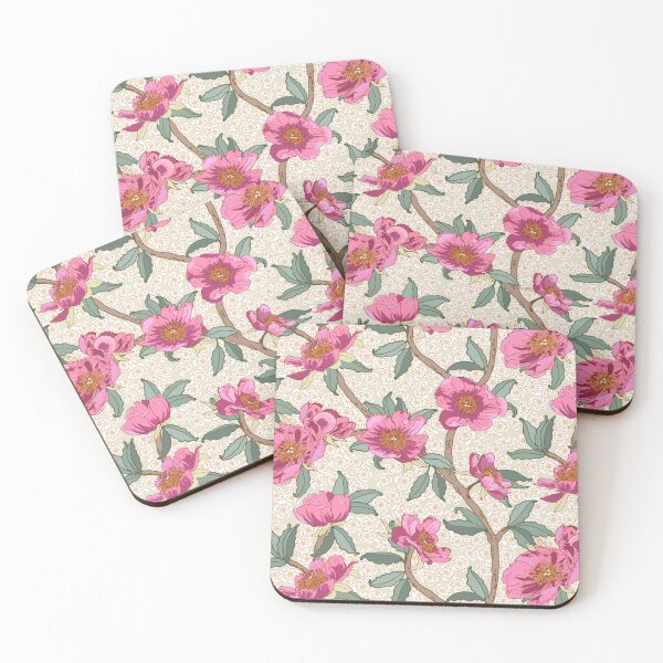 Item preview, Boho Trailing Floral in pink designed and sold by Anne-Leue.