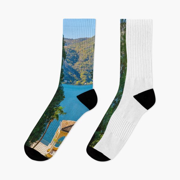 Item preview, Patio on Lake Lugano with Mountain and Trees designed and sold by Mats Silvan.