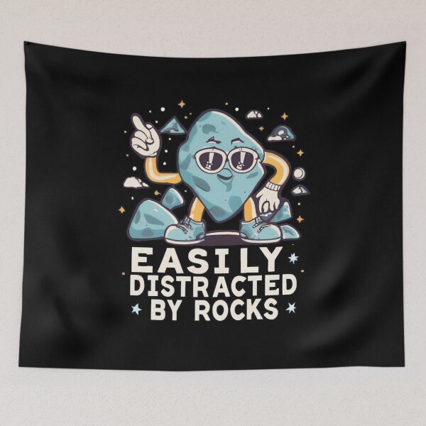 Item preview, Easily Distracted by Rocks designed and sold by NNisu.