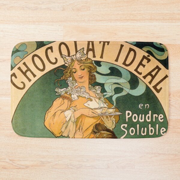 Item preview, Vintage chocolate advertising poster by Alfonse Mucha designed and sold by cutesy.