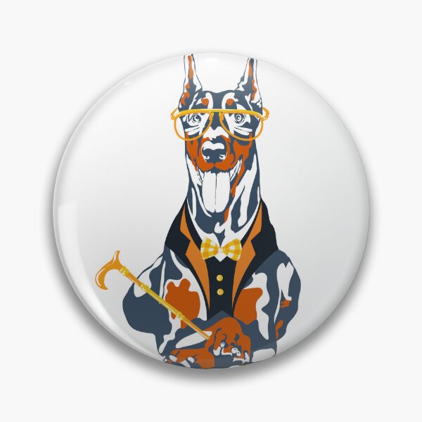 Item preview, Dobermann Hipster Dog designed and sold by LionessLove.