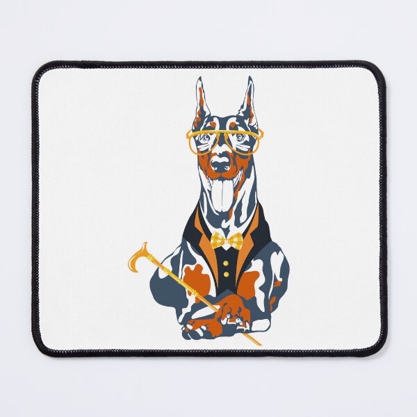 Item preview, Dobermann Hipster Dog designed and sold by LionessLove.