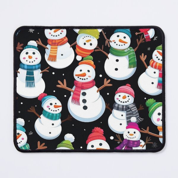Item preview, Silly Seasonal Snowmen Digital Illustration Winter designed and sold by BearBirchBeyond.