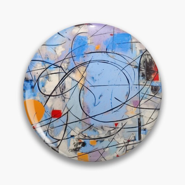 Item preview, Bee's Knees, 1950s Style Abstract Painting by Bossy Cat Home designed and sold by BossyCatHome.