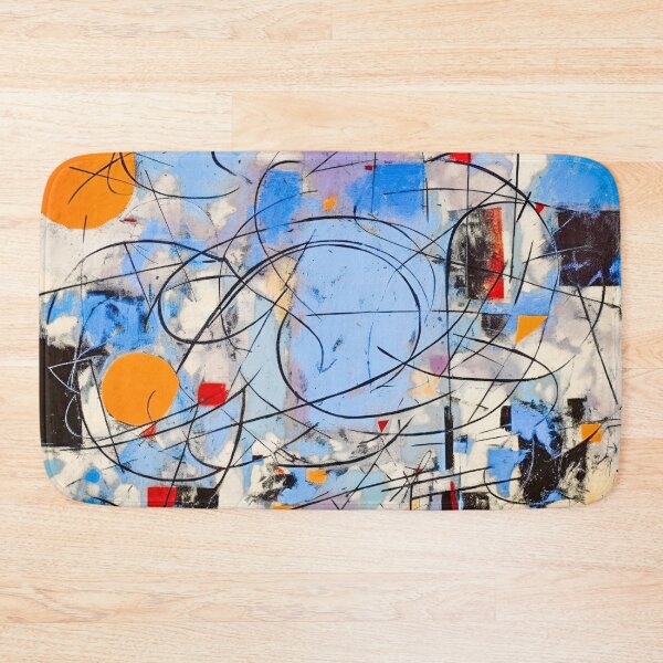 Item preview, Bee's Knees, 1950s Style Abstract Painting by Bossy Cat Home designed and sold by BossyCatHome.