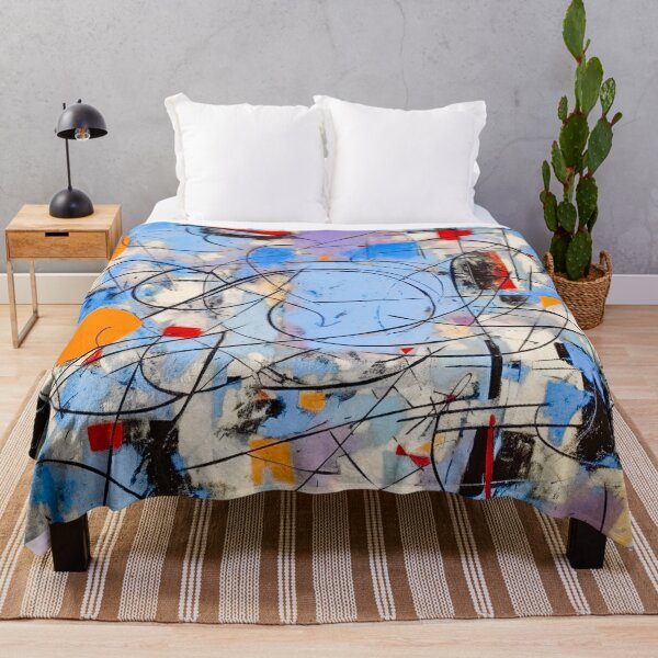 Item preview, Bee's Knees, 1950s Style Abstract Painting by Bossy Cat Home designed and sold by BossyCatHome.