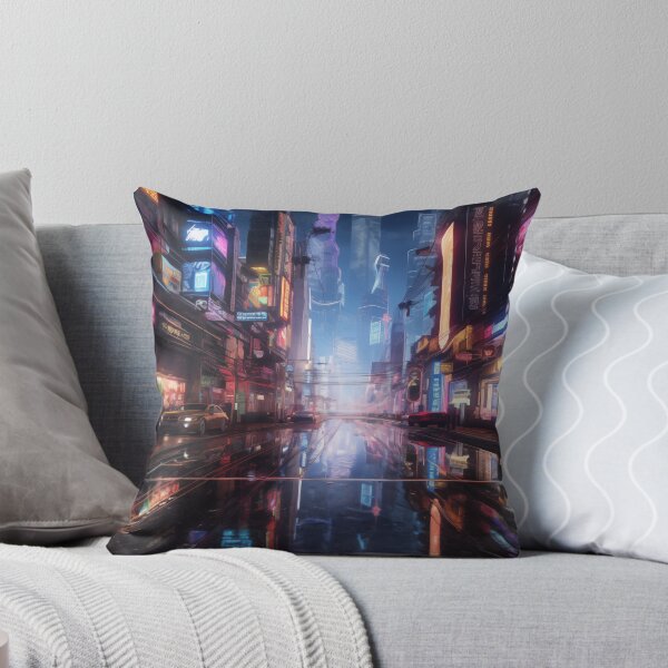 Item preview, Futuristic city (Neon) designed and sold by SunMoonMilk.