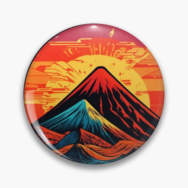 Item preview, Vintage Volcano Eruption and Ocean in Hawaii designed and sold by NautiChic.