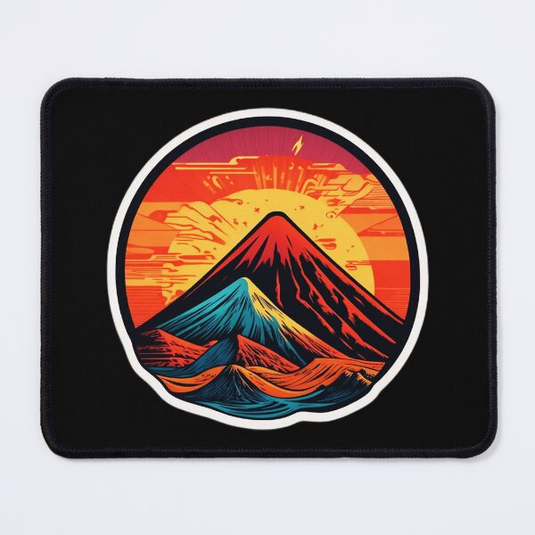 Item preview, Vintage Volcano Eruption and Ocean in Hawaii designed and sold by NautiChic.