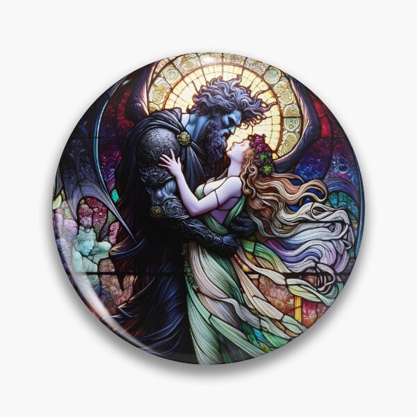 Artikelvorschau, Hades und Persephone Glasmalerei entworfen und verkauft von Truck Stop One.