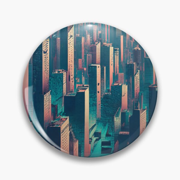 Item preview, High-Tech Gloom Discover Dystopian Cityscape designed and sold by Tamas Das.