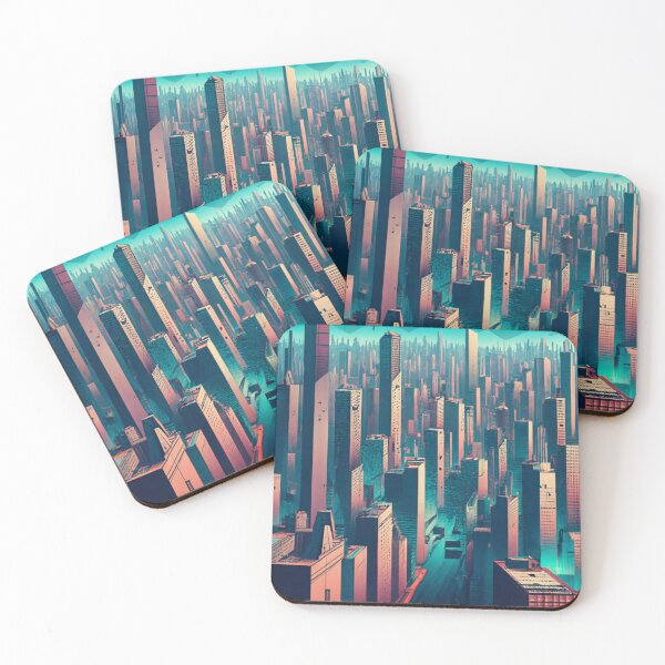 Item preview, High-Tech Gloom Discover Dystopian Cityscape designed and sold by Tamas Das.