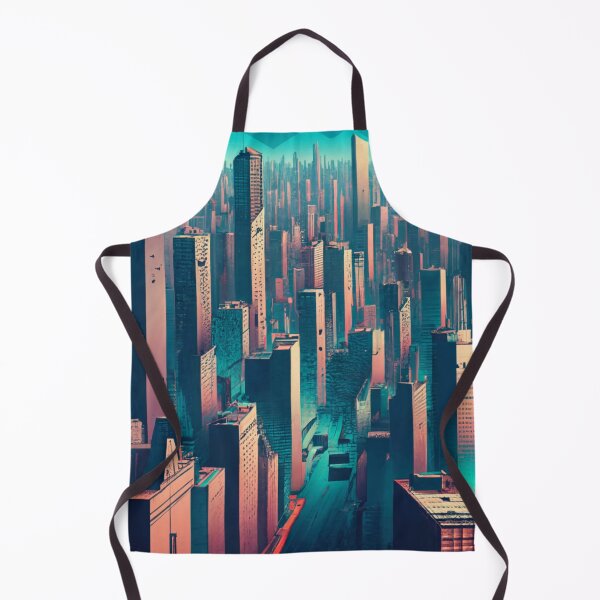 Item preview, High-Tech Gloom Discover Dystopian Cityscape designed and sold by Tamas Das.