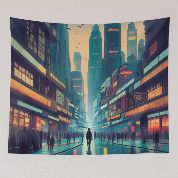 Item preview, Dystopian cityscape designed and sold by Tamas Das.