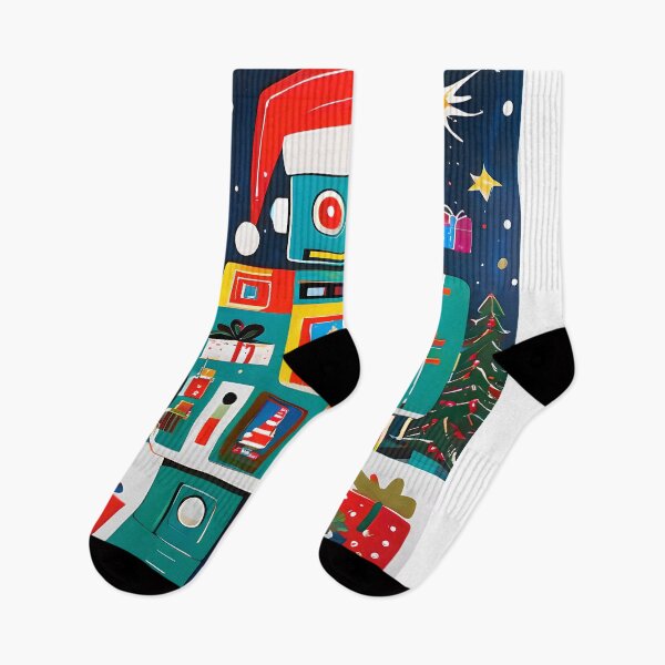 Item preview, The robot Santa is here! designed and sold by ObliqArtworks.