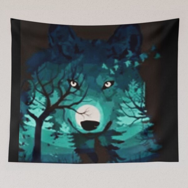 Item preview, Wolf in the Moonlight: A Stylishly Scary Night owls  designed and sold by Mahe Jabeen.