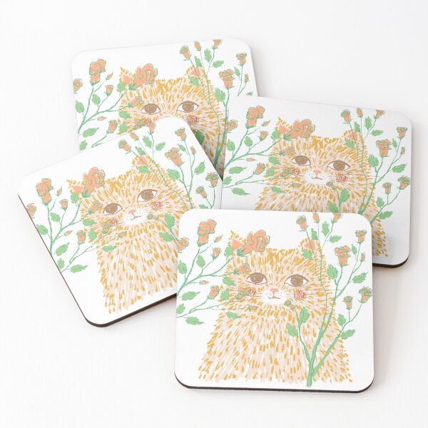 Item preview, Flowers and Cat designed and sold by iriafung.