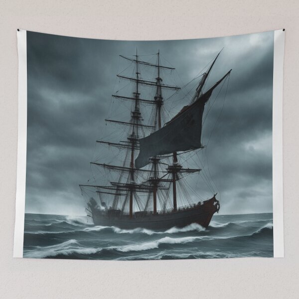 Item preview, A Ship Sailing Into a Raging Tempest designed and sold by Myahashaye.