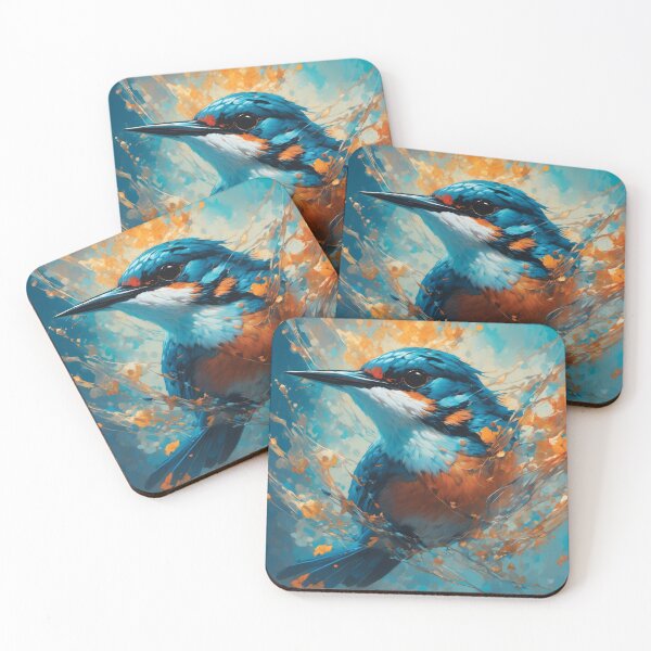 Item preview, Kingfisher Blue and Orange designed and sold by Random Designs.
