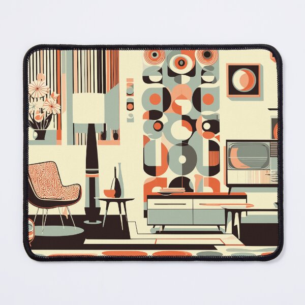 Item preview, Retro Mid Century Modern Home Decor Pattern designed and sold by GraphicsClub.