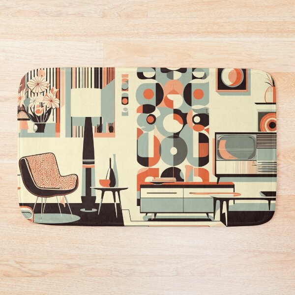 Item preview, Retro Mid Century Modern Home Decor Pattern  designed and sold by GraphicsClub.