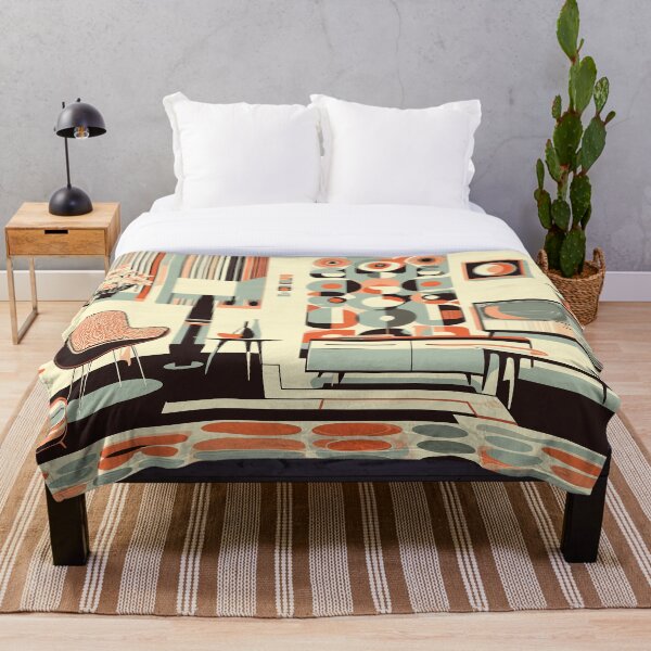 Item preview, Retro Mid Century Modern Home Decor Pattern  designed and sold by GraphicsClub.