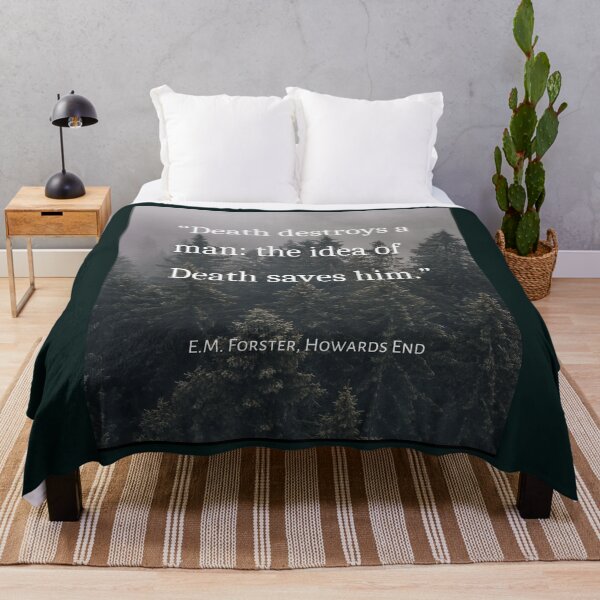 Item preview, E.M. Forster  quote: Death destroys a man: the idea of Death saves him. designed and sold by artbleed.
