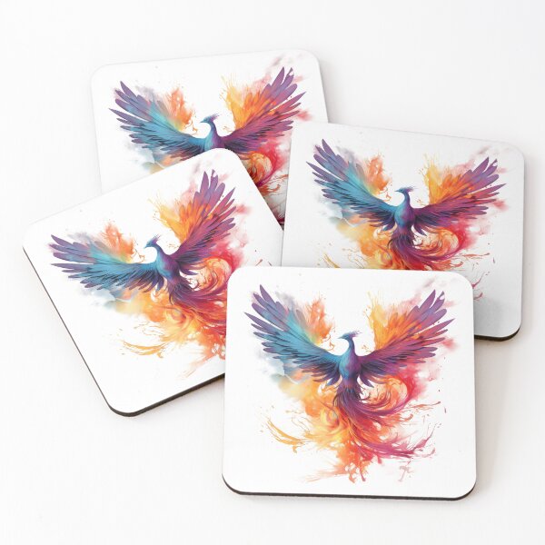 Item preview, Colorful Phoenix Rising designed and sold by spookycutepeeps.