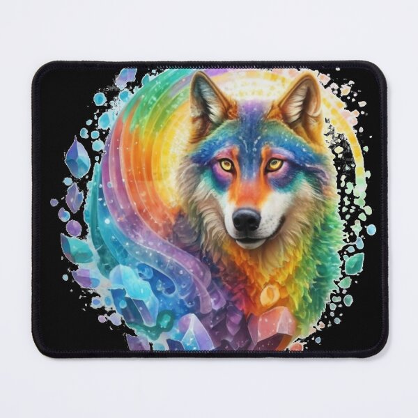 Item preview, Rainbow Crystal Wolf designed and sold by PixelRealm.