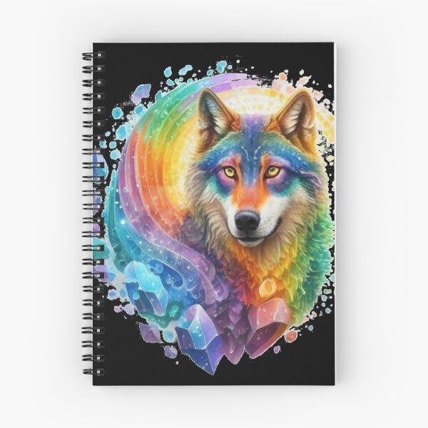 Item preview, Rainbow Crystal Wolf designed and sold by PixelRealm.