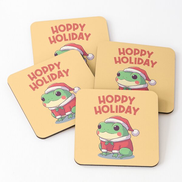 Item preview, Hoppy Holiday Christmas Frog Santa designed and sold by KAI-Studio.
