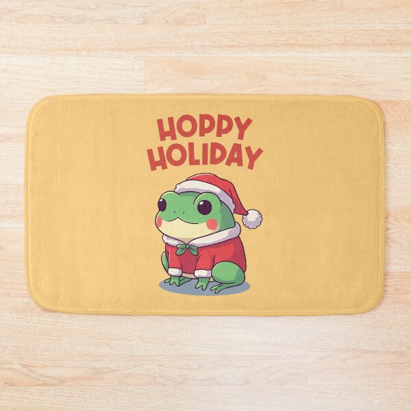 Item preview, Hoppy Holiday Christmas Frog Santa designed and sold by KAI-Studio.