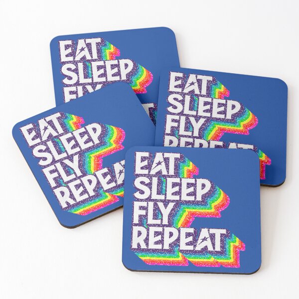 Item preview, Eat Sleep "FLY" Repeat designed and sold by savasanaqueen.