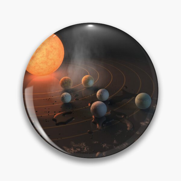 Item preview, STK204786S-TRAPPIST-1's seven planets in orbit around their star. designed and sold by StocktrekImages.