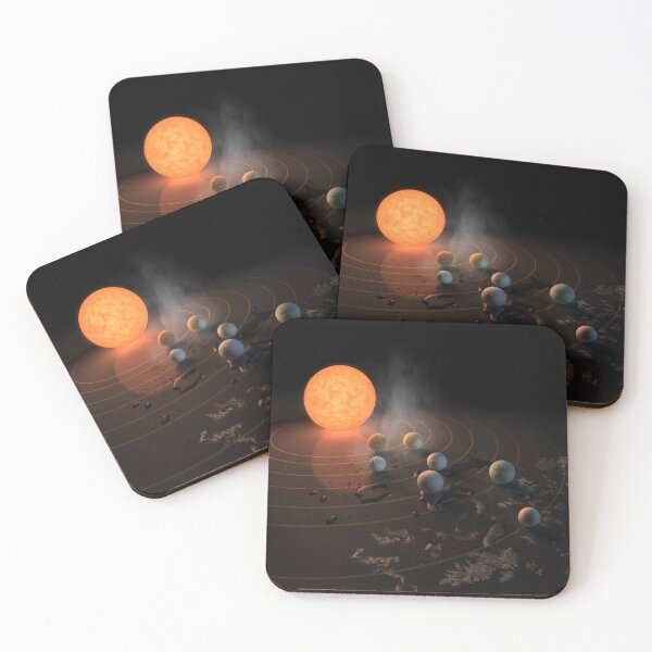 Item preview, STK204786S-TRAPPIST-1's seven planets in orbit around their star. designed and sold by StocktrekImages.