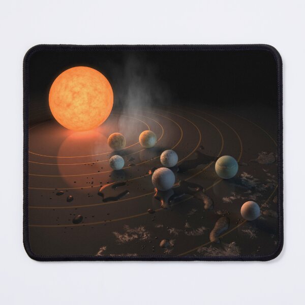 Item preview, STK204786S-TRAPPIST-1's seven planets in orbit around their star. designed and sold by StocktrekImages.