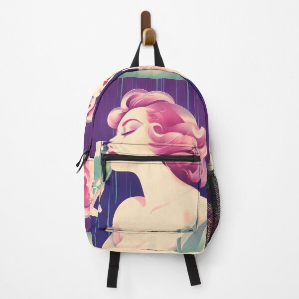 Item preview, Woman holding a glass. illustration in vintage retro style. designed and sold by GoldenTimesCafe.