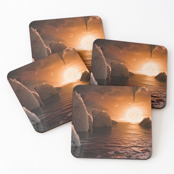 Item preview, STK204787S-Exoplanet TRAPPIST-1f viewed from its icy night side. designed and sold by StocktrekImages.