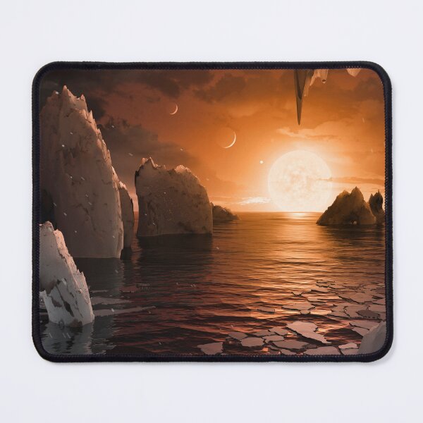 Item preview, STK204787S-Exoplanet TRAPPIST-1f viewed from its icy night side. designed and sold by StocktrekImages.