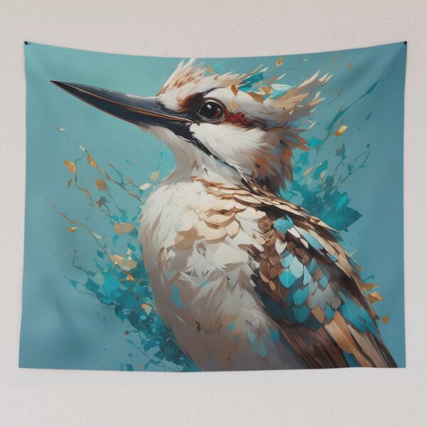 Item preview, Kingfisher Blue & Brown designed and sold by Random Designs.