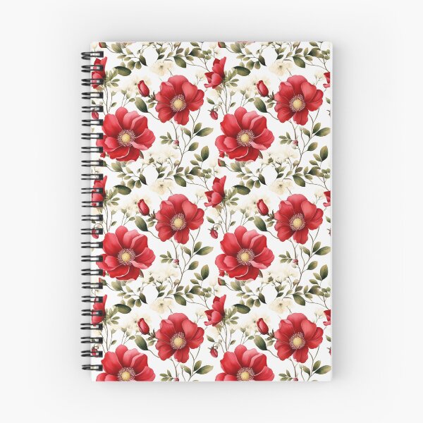 Item preview, Beautiful Red Wild Rose Seamless Pattern (Watercolor) V.4 designed and sold by CreatureHouse95.