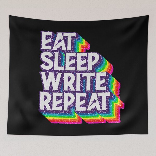Item preview, Eat Sleep "WRITE" Repeat designed and sold by savasanaqueen.