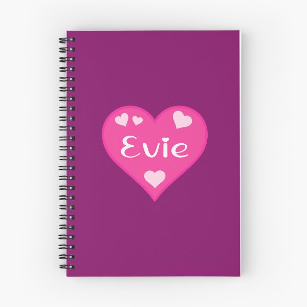 Item preview, Evie Name Pink Heart  designed and sold by Jeallan Designs.