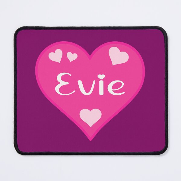 Item preview, Evie Name Pink Heart  designed and sold by Jeallan Designs.
