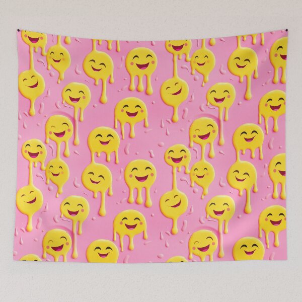 Item preview, Melting Smiley Face Pattern designed and sold by VISIONARTIST.
