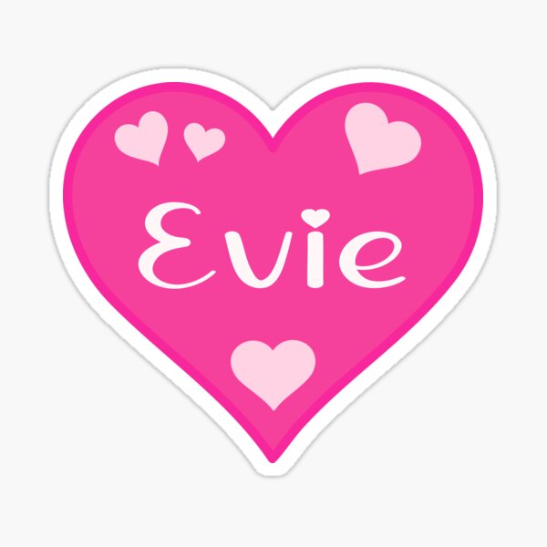 Item preview, Nombre Evie Corazón Rosa designed and sold by Jeallan Designs.
