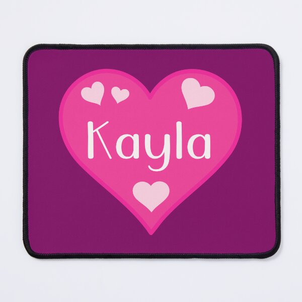 Item preview, Kayla Name Pink Heart designed and sold by Jeallan Designs.